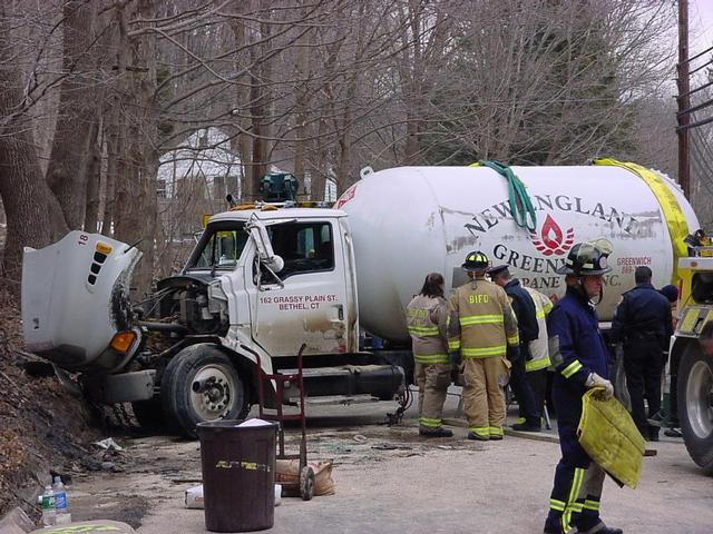 Propane Truck Rollover, Route 172 - 03/11/03